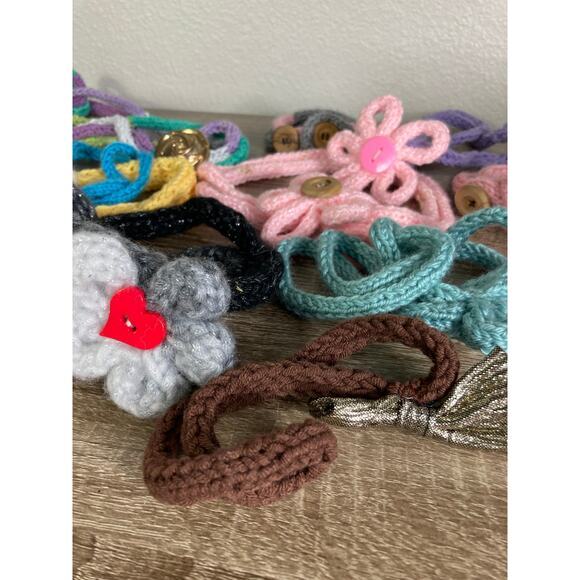 Handmade Multicolor Crochet‎ Flower Hair Bands Set Unisex Women’s - Picture 6 of 6